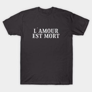 L´Amour Est Mort, white T-Shirt